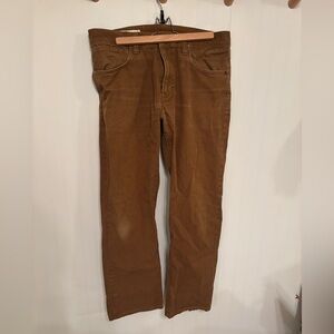 Filson dry tin cloth pant size 33/32 whiskey